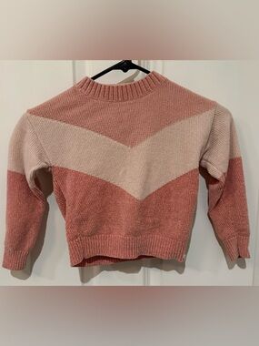 SVRN CODE Girls Chevron Design Sweater